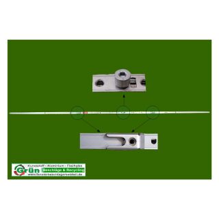 ROTO NT Stulpflügelgetriebe variabel GR 1780 | FFH 1601–2000 mm |2 Stahl-Schließstücke | 1 E-Zapfen KR03/07