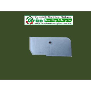 GU Endkappe zu P 1603 Abdeckschiene 968/200, 90 x 41mm Rechts silber FachP4931