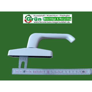 WSS Schlechtendahl  Fenstergriff Getriebegriff Gabelvorstand 29mm Lochabstand 84mm gegenlaufend weiß NACHBAU