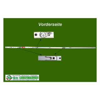 ROTO NT Stulpflügelgetriebe konstant Gr 890 | FFH 801 - 1000 mm | 2 Stahl-Schließstücke | 1 Bediensperre KR04/11
