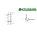 SIMONSWERK Rollenband SIKU RB 5015 3D 2tlg,Rechts/ Links,edelstahl matt SW 040 FachP4930