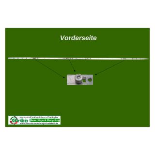 ROTO NT Kantengetriebe mittig variabel | Dorn 15 | Gr 1400 | FFH 1101 − 1400 mm | Griffhöhe 551 − 700 mm | 3 E-Zapfen KR01/04