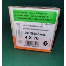 Spanplattenschraube 4x70 TGW TX20 200Stk Aussenh/Regal1/07