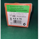 Spanplattenschraube 4,5x70 Kreuz 200Stk Aussenh/Regal1/13