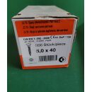 Spanplattenschraube 5x40 Kreuz 500STK Aussenh/Regal1/21