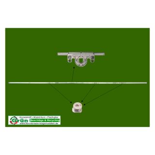 ROTO NX DK | Konstant | Dorn 15 | GR 2090 | FFH 2001-2200 mm | Griffhöhe 1000 | 3 V-Zapfen KR06/07