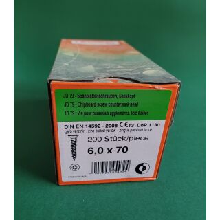 Spanplattenschraube 6x70 TGW Kreuz 200STK Aussenh/Regal1/26