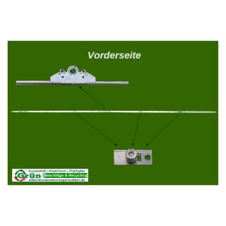 ROTO NT DK | Konstant | Dorn 25 | GR 2090 | FFH 2001-2200 | Griffhöhe 1000 | 3 E-Zapfen KR06/03