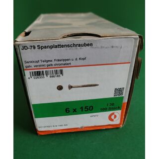 Spanplattenschraube 6x150 TGW TX 100STK Aussenh/Regal1/31