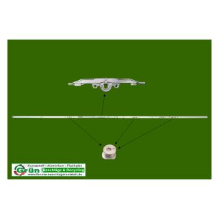 ROTO NT DK | Konstant | Senkrecht | Dorn 8 mm | Gr 2090 | FFH 2001-2200 mm | Griffhöhe 890 | 3 V-Zapfen KR06/06