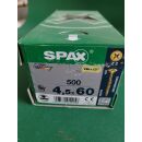 Spax-Schrauben 4,5x60 500Stk Z2 Gelb Aussenh/Regal2/21