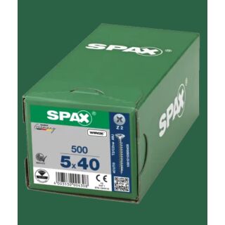 Spax-Schrauben 5x40 500Stk Z2 Gelb Aussenh/Regal2/25