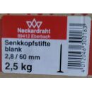 Senkkopfstifte blank 2,8/60 3,50€ / kg Aussenh/RegalX