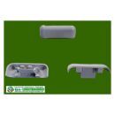 Wasserschlitzkappe Wasserkappe 46 x 15mm GKG 35 Lichtgrau...