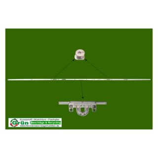 ROTO NT DK | Konstant | Dorn 15 | GR 1890 | FFH 1801 − 2000 mm | Griffhöhe 1000 | 2 V-Zapfen KR07/14