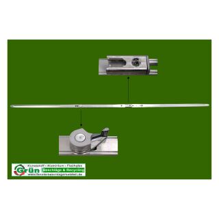 MACO Stulpflügelgetriebe MM Variabel | FFH 901-1350 |1 Stahlschließblech für i.S Pilzzapfen | 1 Bediensperre FachPR1/11