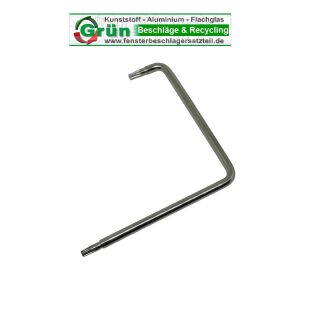 MACO Einstellschlüssel für i.S Pilzzapfen - 2x gebogen 75mm lang TX 15 FachP4961