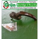 HOPPE Aluminium Dreh-/Kipp-Fenstergriff Flensburg mit Secustik - Braun FachP4974