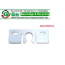 Schnäpper weiß 25x71x10mm Nachdruck