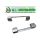 SIEGENIA Abdeckkappe Scherenlager Silber EV1 - 84 x 18mm RaumX1254