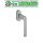 HOPPE Fenstergriff Hamburg - SecuForte 0700/UD9020 - F9 Aluminium stahlfarben FachVRFR/56