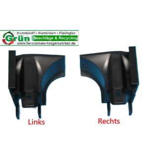 SCHÜCO Einlauftrichter Ral 9005 schwarz 227413 Paar FachVR4/313