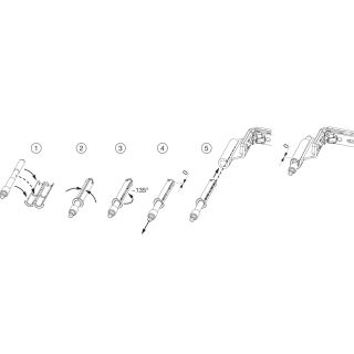 MACO MM | Winkelbandschere | MAMMUT 220kg | GR 1500 |12/20-13 | Weiß | Rechts | FFB 1201-1500 | 2 P-Zapfen FachPR2/012