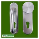 HOPPE Schutz-Wechselgarnitur mit Schutz-Kurzschild Paris 58/3331K/353K-1/138L Alu/silber FachVRFR/16