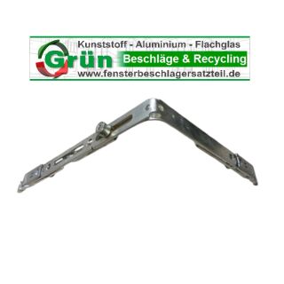 SIEGENIA AUBI Eckumlenkung TS UM880 153 x 188mm - 1 Rollzapfen auf der langen Seite FachP5248