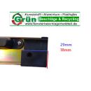 GU Haustürschließblech Zusatzschließblech einstellbar 131 x 35mm - 9-37855 FachP5259