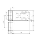 SIMONSWERK 3D  Aufschraubband Haustürband K3035...