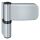 SIMONSWERK 3D  Aufschraubband Haustürband K3035  für Überschlagstärken von 15-19 mm Silber