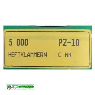PREBENA Prebena Heftklammern PZ-10 5000 Stk Aussenh P5