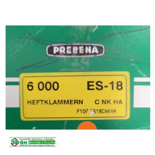 PREBENA Prebena Heftklammern ES-18 6000 Stk Aussenh P6