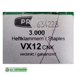 PREBENA Prebena Heftklammern VX12 3000 Stk Aussenh