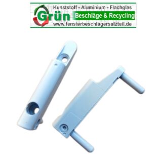 GU Eckband Einbohrband mit Bremse 75 x 11mm mit zwei Haltezapfen Ø 6 x 23 6-29660 Rechts - Weiß FachVR4/466