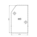 SIEGENIA Abdeckkappe L PSK RE RAL9003 HB11/86