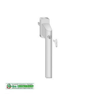SIEGENIA HEBEL PSK ABSCHL SI-LINE 259047 SILBER FachVR4/484