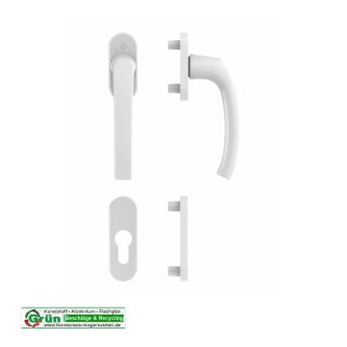 HOPPE Fenstergriff Flensburg 0385/U26/49PNS Verkehrsweiß 11702315 VRFRO/08