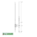 WINKHAUS Getriebeschiene GAK.710, DM 15,5 mm, FFH 460-710...