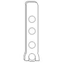 Abdeckkappe EL O Ral 9016 K500