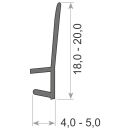 Q-LON Stulpflügeldichtung DX 1362 weiß