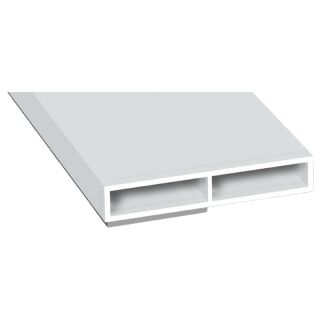 Kammerprofil 40x7x6000mm SK oN Weiß