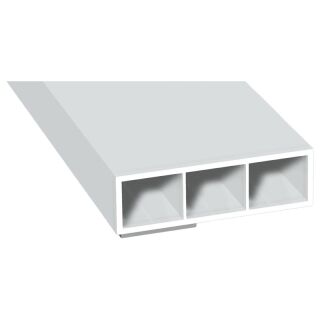 Kammerprofil 50x15x6000mm SK oN Weiß