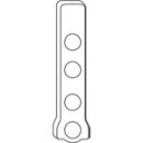 Abdeckkappe EL O MB silber K100