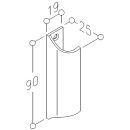 Hebetürgriff 8052 90 mm silb elox