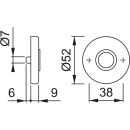 Drückerrosette 42KV RHF F1