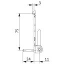 Ecklager D6x3/24 F9 K100