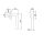 ESCO Gehrungsgriff L Form  Fenstergriff 696480 90° 10/24 niro Edelstahl HB12/25