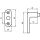 Fensterolive RF 1/2 o.Stift F1 HB11/122